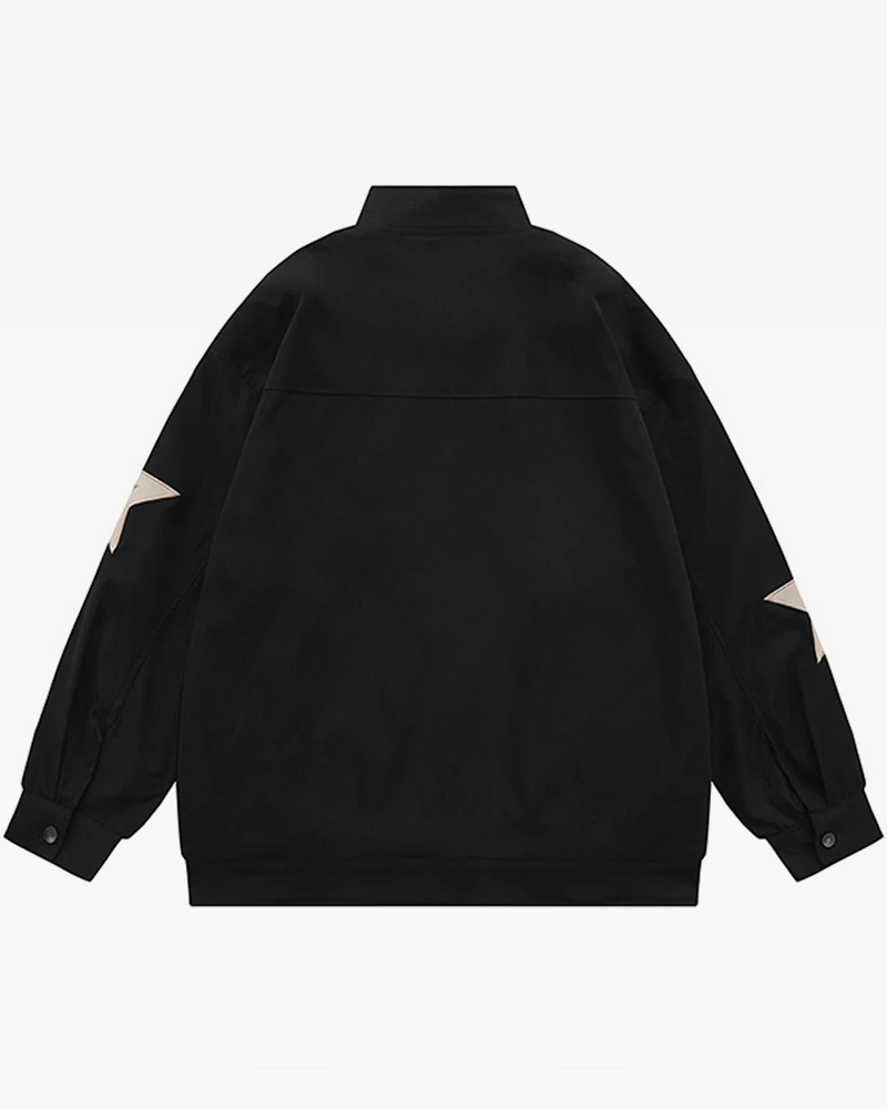star jacket y2k black