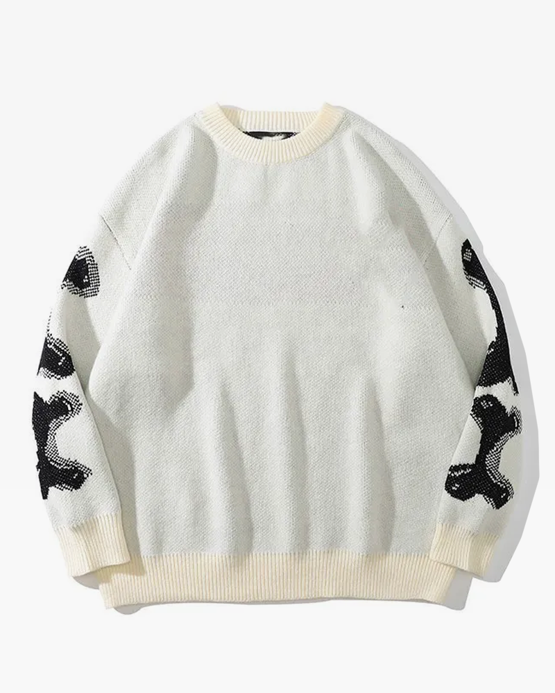 Ribcage Sweater white
