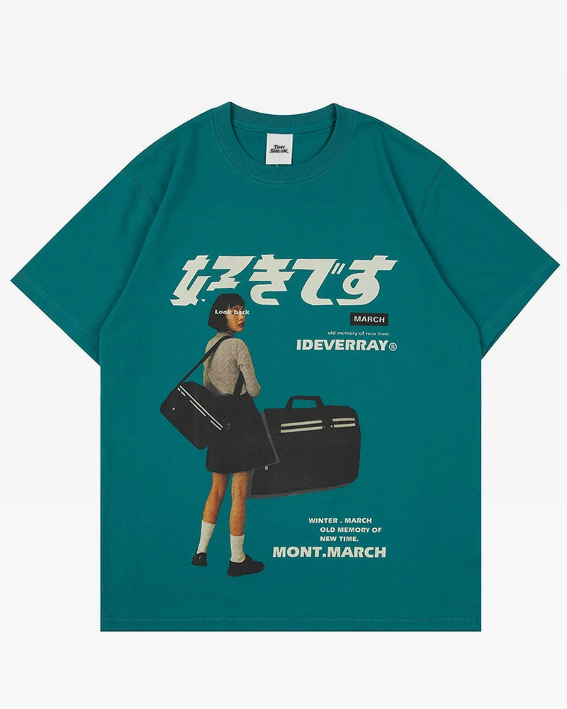 Vintage Japanese Shirt green
