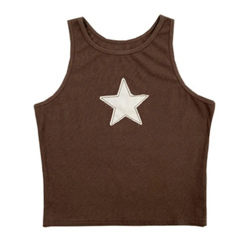 Y2K Star Tank Top-Y2k station