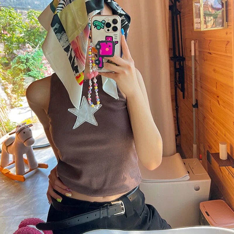 Y2K Star Tank Top-Y2k station