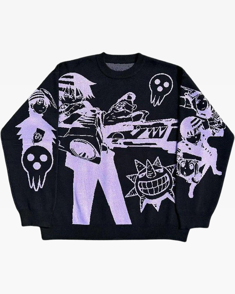 Soul Eater Sweater black