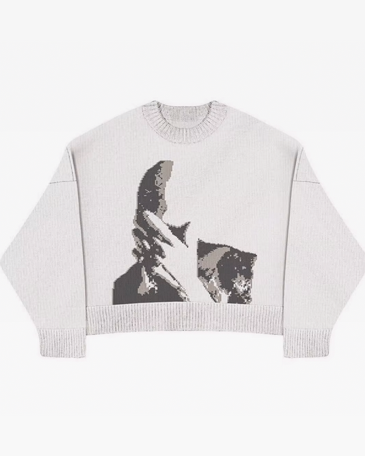 Y2K White Sweater