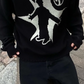 Black Graphic Sweater