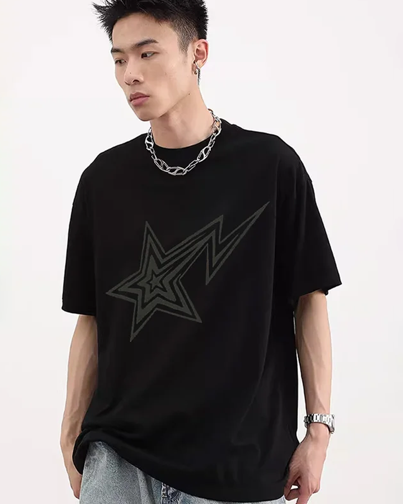 Y2K Shirt Star black