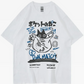 Japanese Cat Shirt white