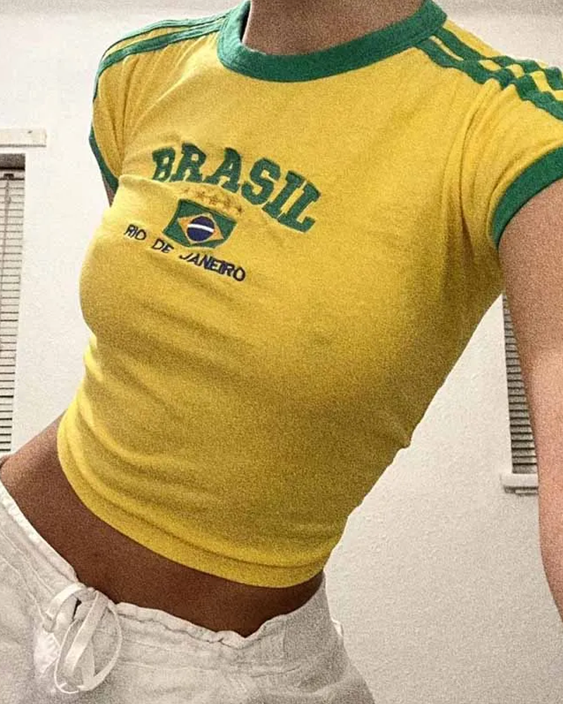 Brasil Crop Top