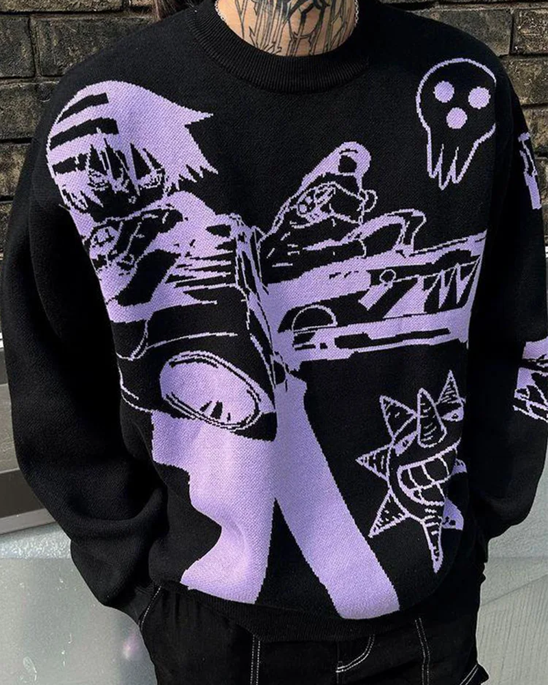 Soul Eater Sweater black