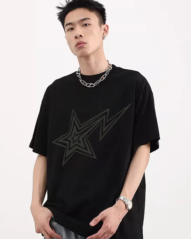 Y2K Shirt Star black