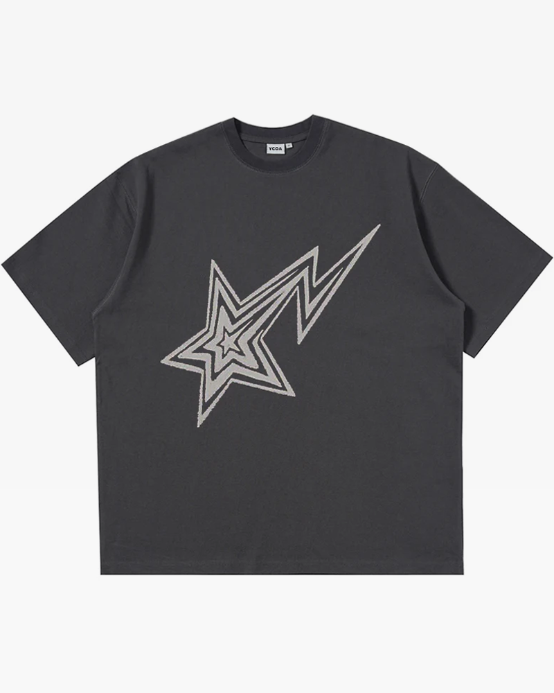 Y2K Shirt Star gray