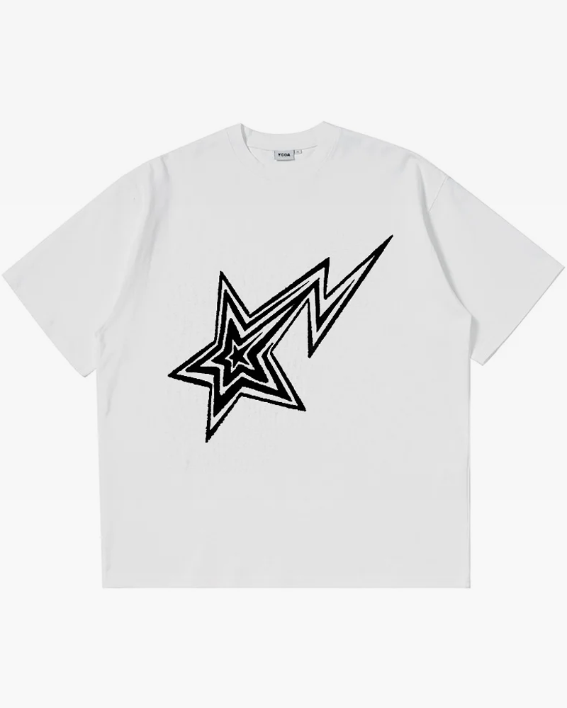 Y2K Shirt Star white