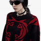 Red And Black Knit Sweater