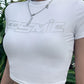 Cosmic Crop Top white