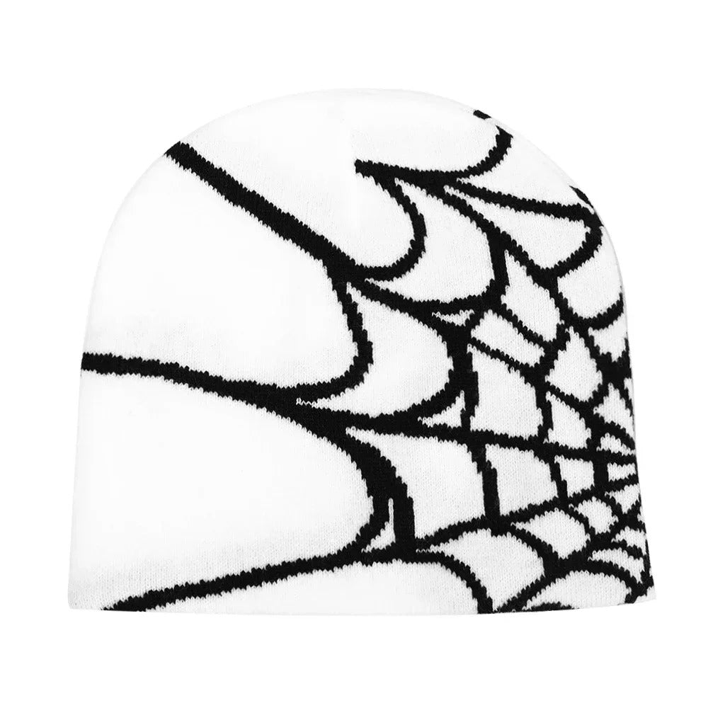 Spider Beanie Y2K white