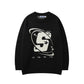 Y2K Universe Graphic Sweater black