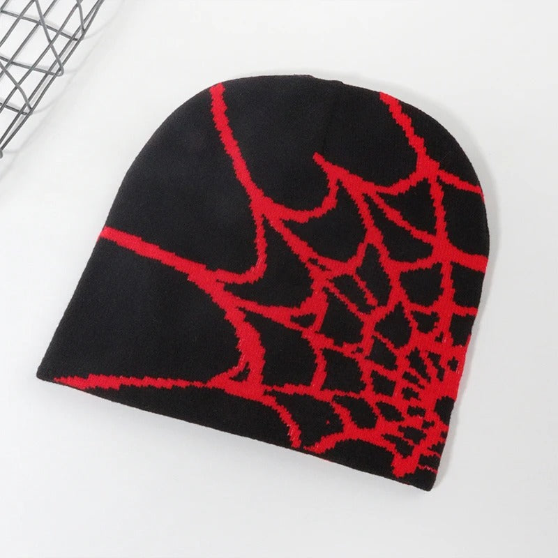 Spider Beanie Y2K red