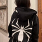 Y2K Spider Print Hoodies 