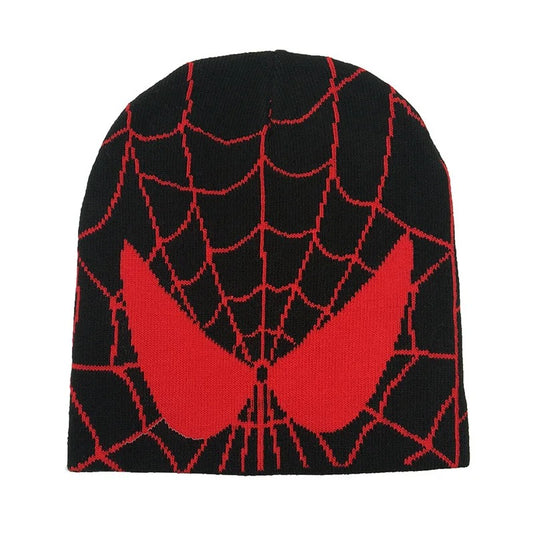 Y2K Spiderman Beanie black