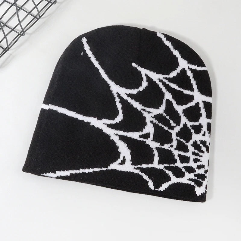 Spider Beanie Y2K black