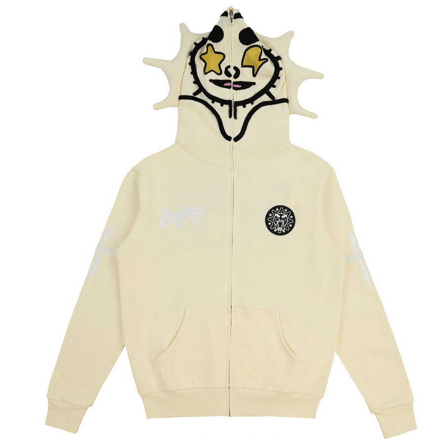 Y2K Glo Gang Hoodie white